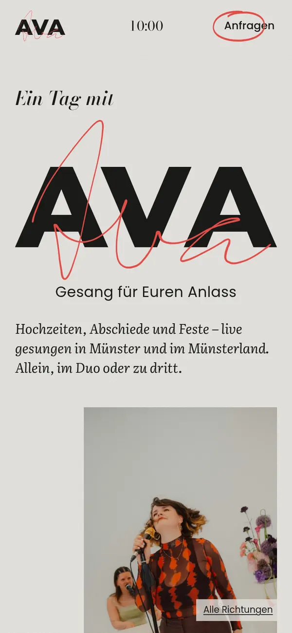 Programmheft am Handy
